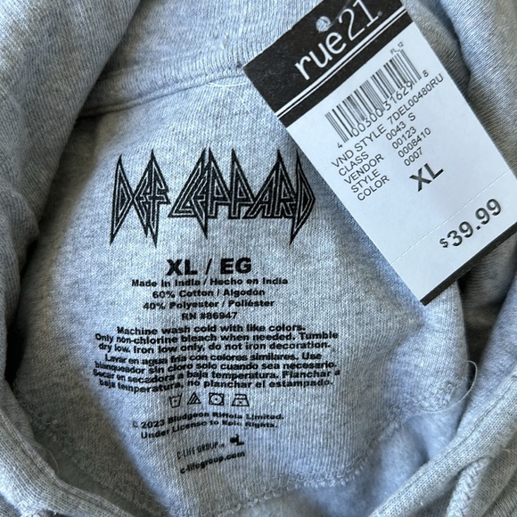 Def Leppard Hoodie NWT - Picture 5 of 5